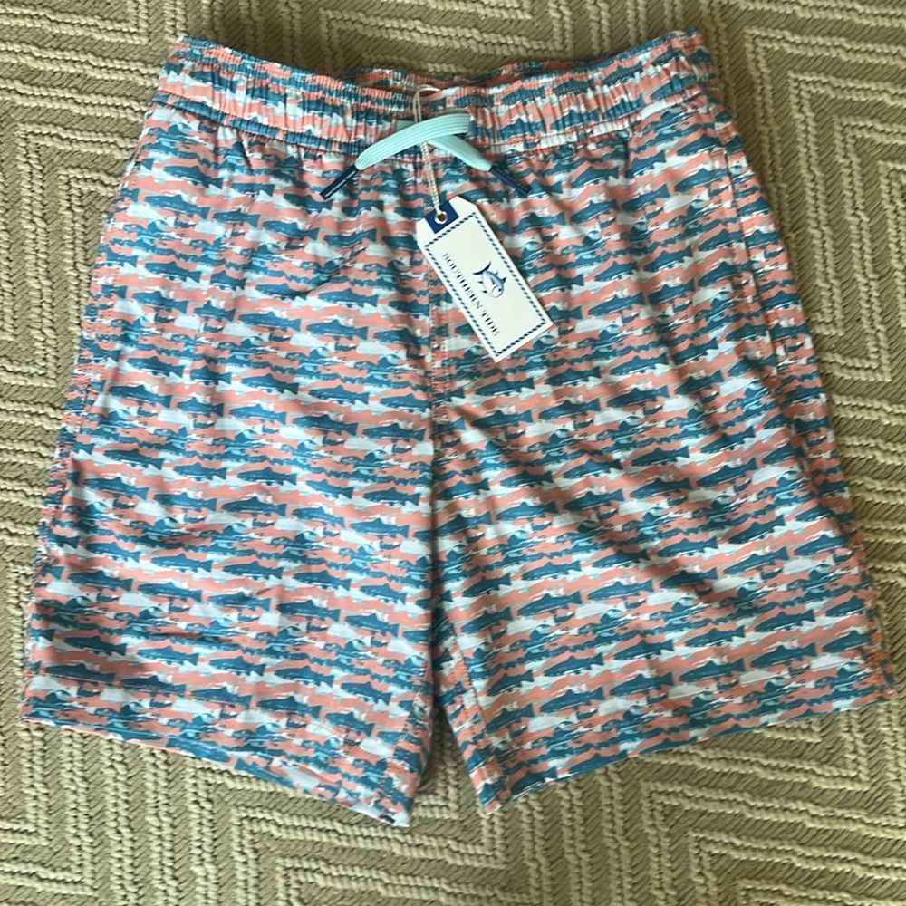 NWT Southern Tide size M youth swim trunks